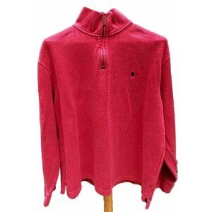 NWT Polo Ralph Lauren Men's  Large Zip Pullover Nantucket-Red Thick and Soft